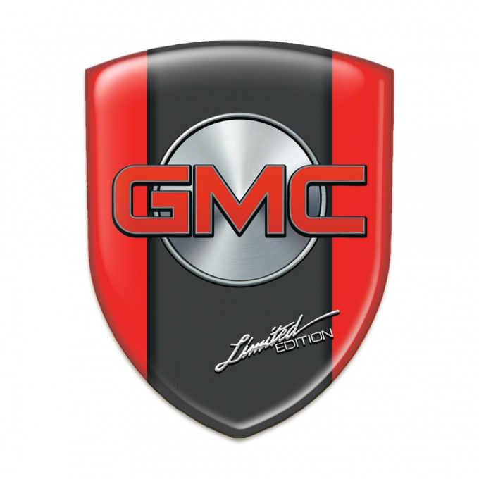 GMC Tuning Emblem Red Decoration Graphite Central Panel Srtyle 