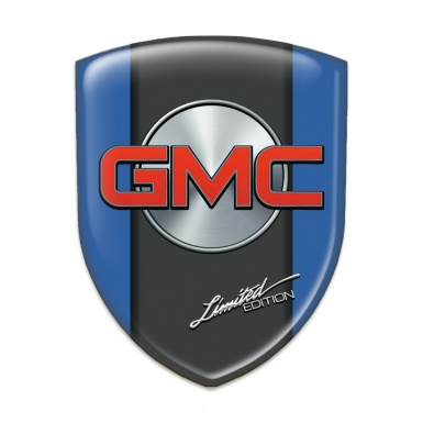 GMC Self Adhesive Emblem Logo Blue Decoration Graphite Central Panel Style 