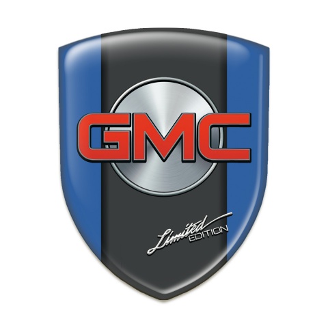 GMC Self Adhesive Emblem Logo Blue Decoration Graphite Central Panel Style 