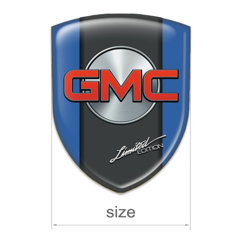 GMC Self Adhesive Emblem Logo Blue Decoration Graphite Central Panel Style 
