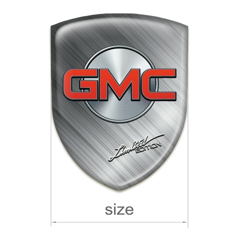 GMC Resin Sticker Polished Metal Effect Design 