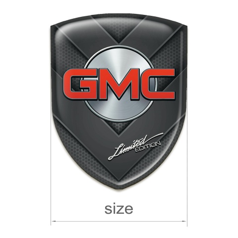 GMC 3D Gel Emblem Dark V Shape Elements Design 