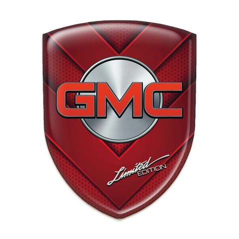 GMC Emblem Exterior Red V Shape Details Design 