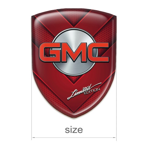 GMC Emblem Exterior Red V Shape Details Design 