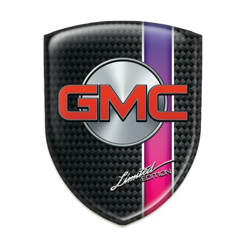 GMC Emblem Interior Black Base with Purple Band Design 