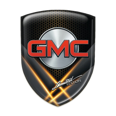 GMC Car Accessories Badge Orange Lights Effect Design 