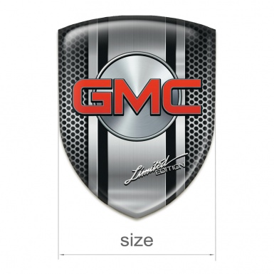 GMC Emblem Badge Logo Metal Mesh with metal Central Panel Design 