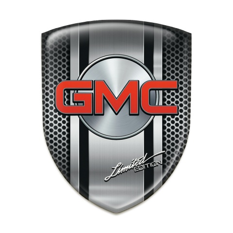 GMC Emblem Badge Logo Metal Mesh with metal Central Panel Design 