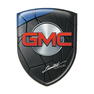 GMC Domed Emblem Blue Black Mosaic Effect 
