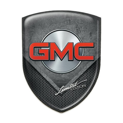 GMC Auto Emblem Scrached Stone with Dark Mesh Design 