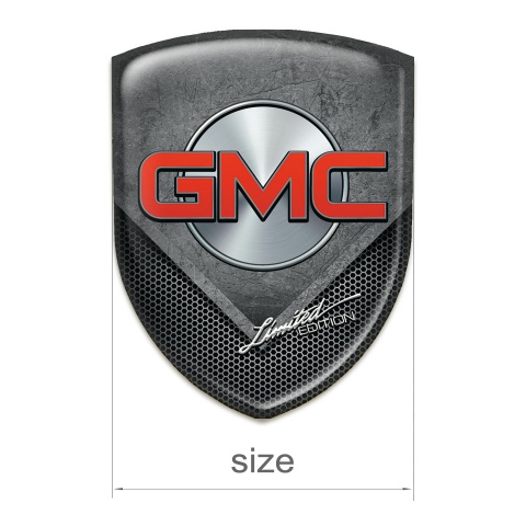 GMC Auto Emblem Scrached Stone with Dark Mesh Design 