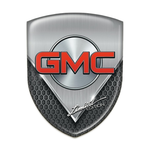 GMC Silicone Emblem Aluminium Sheet with Dark Mesh Style 