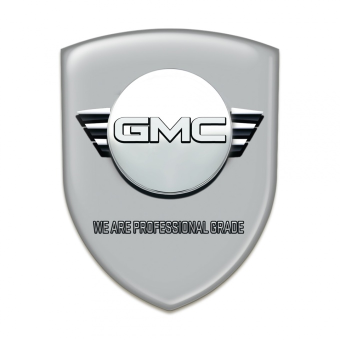GMC Emblem Interior Grey Background Round Logo 