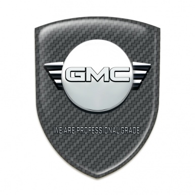 GMC Emblem Badge Logo Dark Grey Carbon and round Logo 