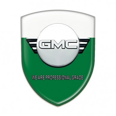 GMC Emblem Exterior Green White Base Round Logo 