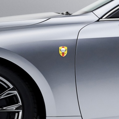 GMC Silicone Shield Yellow with Red Band and Round logo 