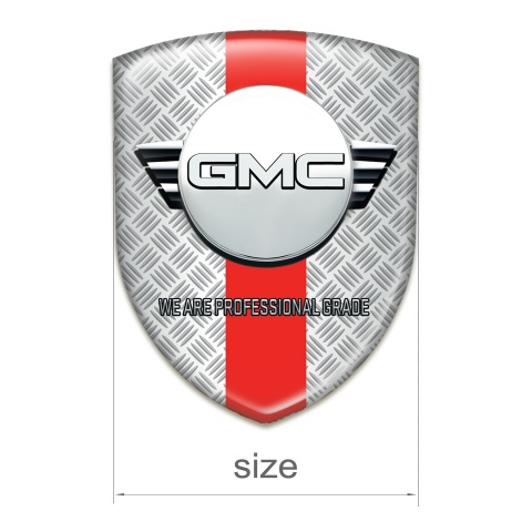 GMC Silicone Emblem Mesh Effect with Red Band Edition 