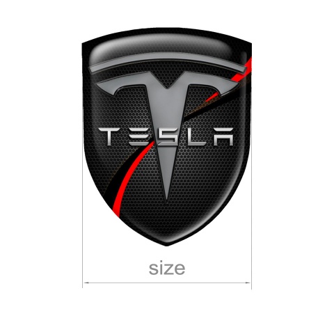 Tesla Emblem Shield Silicone Line Artwork Edition