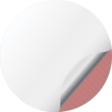 Audi Wheel Emblems for Center Caps Red Carbon