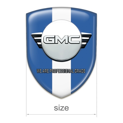 GMC Tuning Badge  Blue with White Ribbon Version 