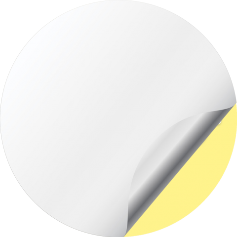 Audi Wheel Emblems for Center Caps Yellow Edition