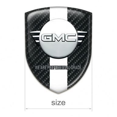 GMC Tuning Emblem Black Fibers with White Ribbon Version 
