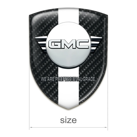 GMC Tuning Emblem Black Fibers with White Ribbon Version 