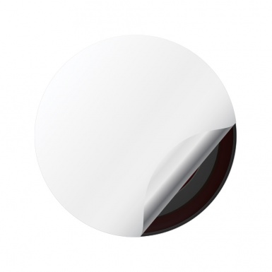 VW Volkswagen Silicone Stickers Center Hub 3D Red