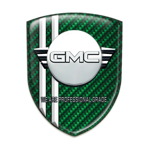 GMC Emblem Interior Green Carbon with White Stripes Variant 