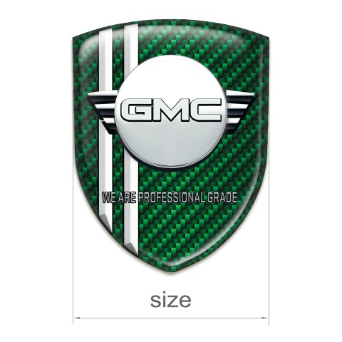 GMC Emblem Interior Green Carbon with White Stripes Variant 
