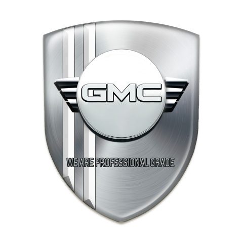 GMC Emblem Exterior Silver with White Stripes Edition 