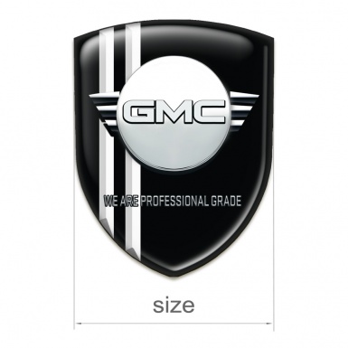 GMC Emblem Interior Black With White Stripes Edition 