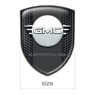 GMC Tuning Badge Perforated Steel with Graphite Panel Design 
