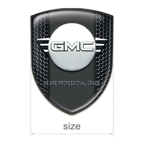 GMC Tuning Badge Perforated Steel with Graphite Panel Design 