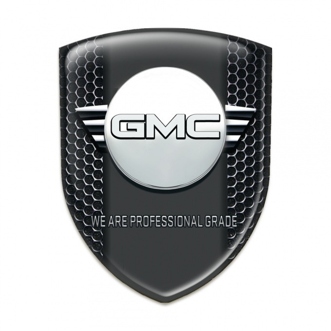 GMC Tuning Badge Perforated Steel with Graphite Panel Design 