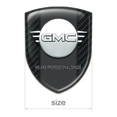 GMC Car Interior Badge Dark Carbon with Central Graphite Panel Design 