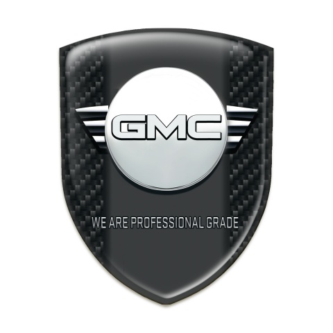 GMC Car Interior Badge Dark Carbon with Central Graphite Panel Design 
