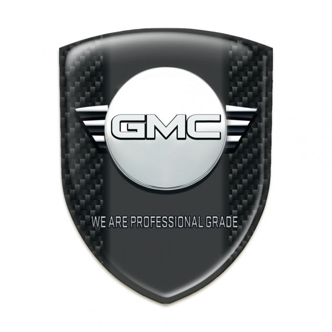 GMC Car Interior Badge Dark Carbon with Central Graphite Panel Design 