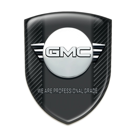 GMC Silicone Badge Black Fibers with Central Graphite Panel 