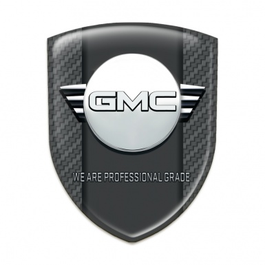 GMC Auto Emblem Dark Grey Carbon with Central Graphite Panel Design 