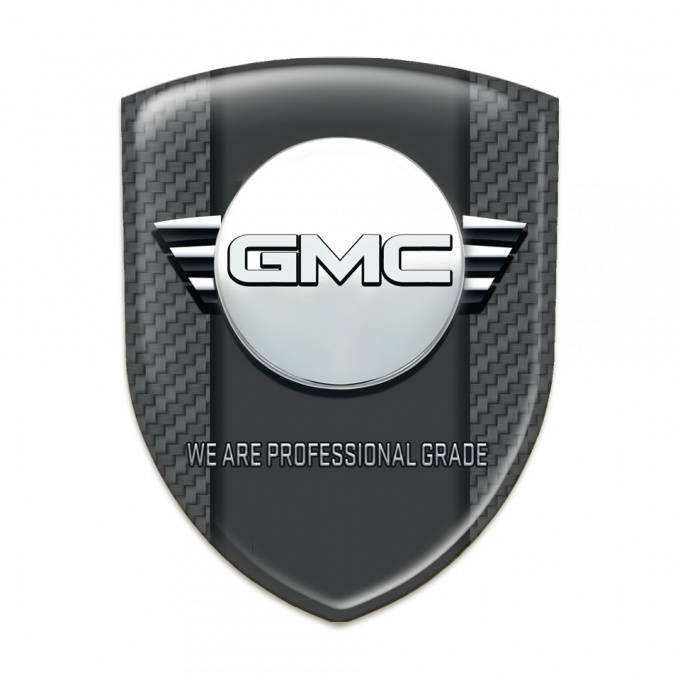GMC Auto Emblem Dark Grey Carbon with Central Graphite Panel Design 
