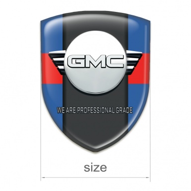 GMC Emblem Interior Blue with Red tape Style 