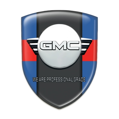 GMC Emblem Interior Blue with Red tape Style 