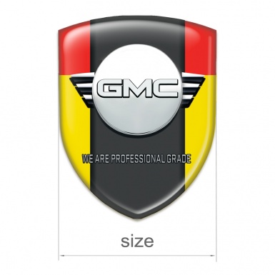 GMC Silicone Badge Yellow Red Style 