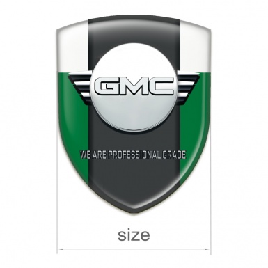 GMC Emblem Badge Logo Green White Style 