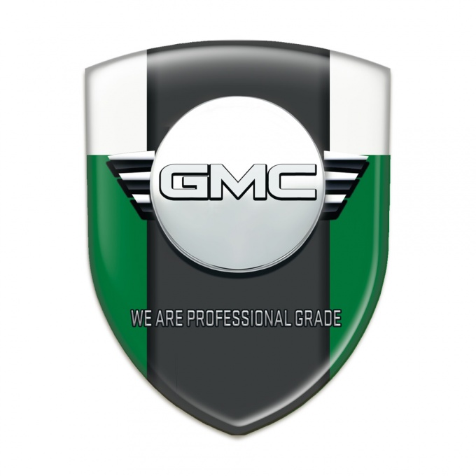 GMC Emblem Badge Logo Green White Style 