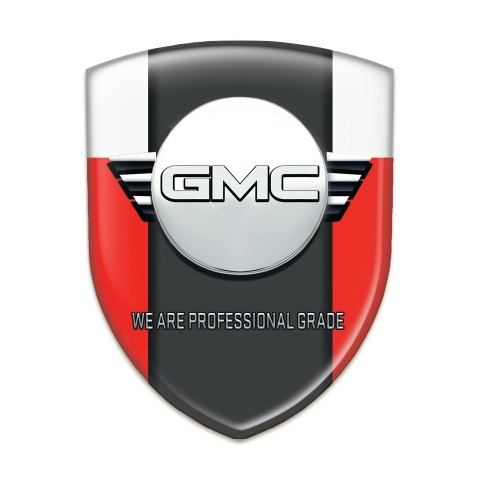 GMC Logo Emblem Red White Style 