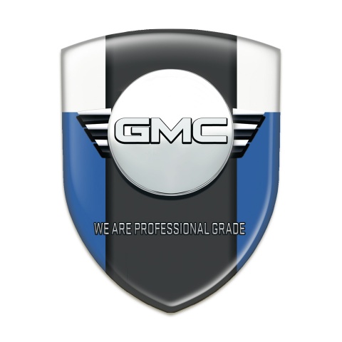 GMC Emblem Badge Logo Blue White Style 