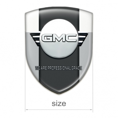 GMC Tuning Emblem Grey White Style 