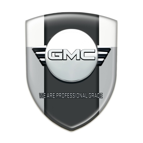GMC Tuning Emblem Grey White Style 